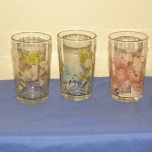1953 Looney Tunes Welch's Jelly/Juice Glasses 3 pc